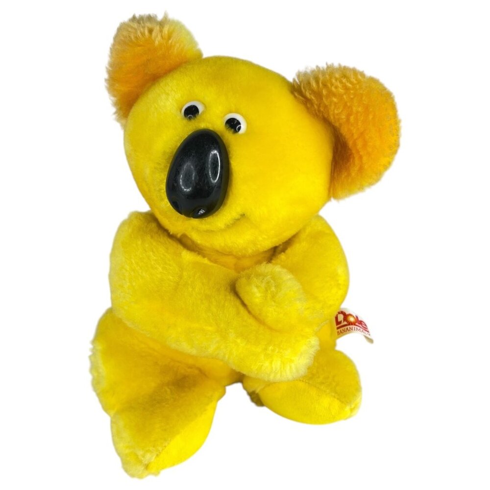 Vintage‎ Dole Bananimal Plush Yellow Koala Bear 1983 Trudy toy No Banana 9 Inch